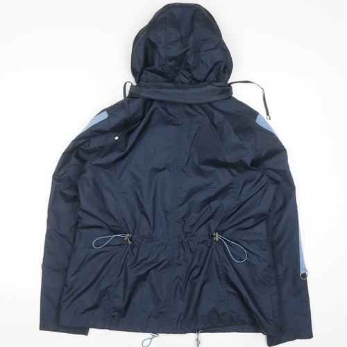 Klass Women’s Blue Hooded Anorak Jacket Size 14 Lightweight