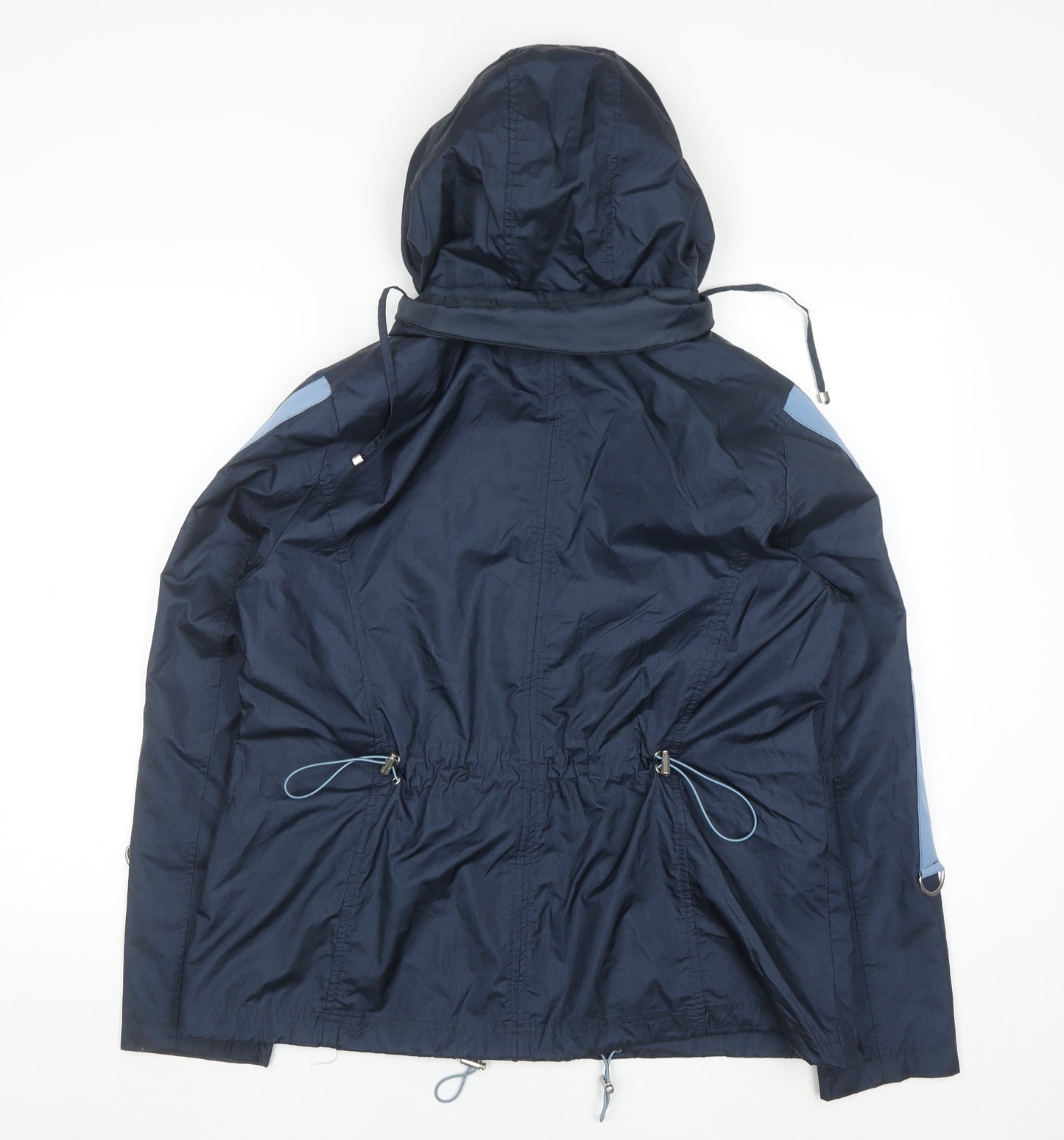 Klass Women’s Blue Hooded Anorak Jacket Size 14 Lightweight