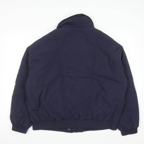 Michelle Keegan Women’s Blue Puffer Jacket Size 18 Lined Zip Winter Coat