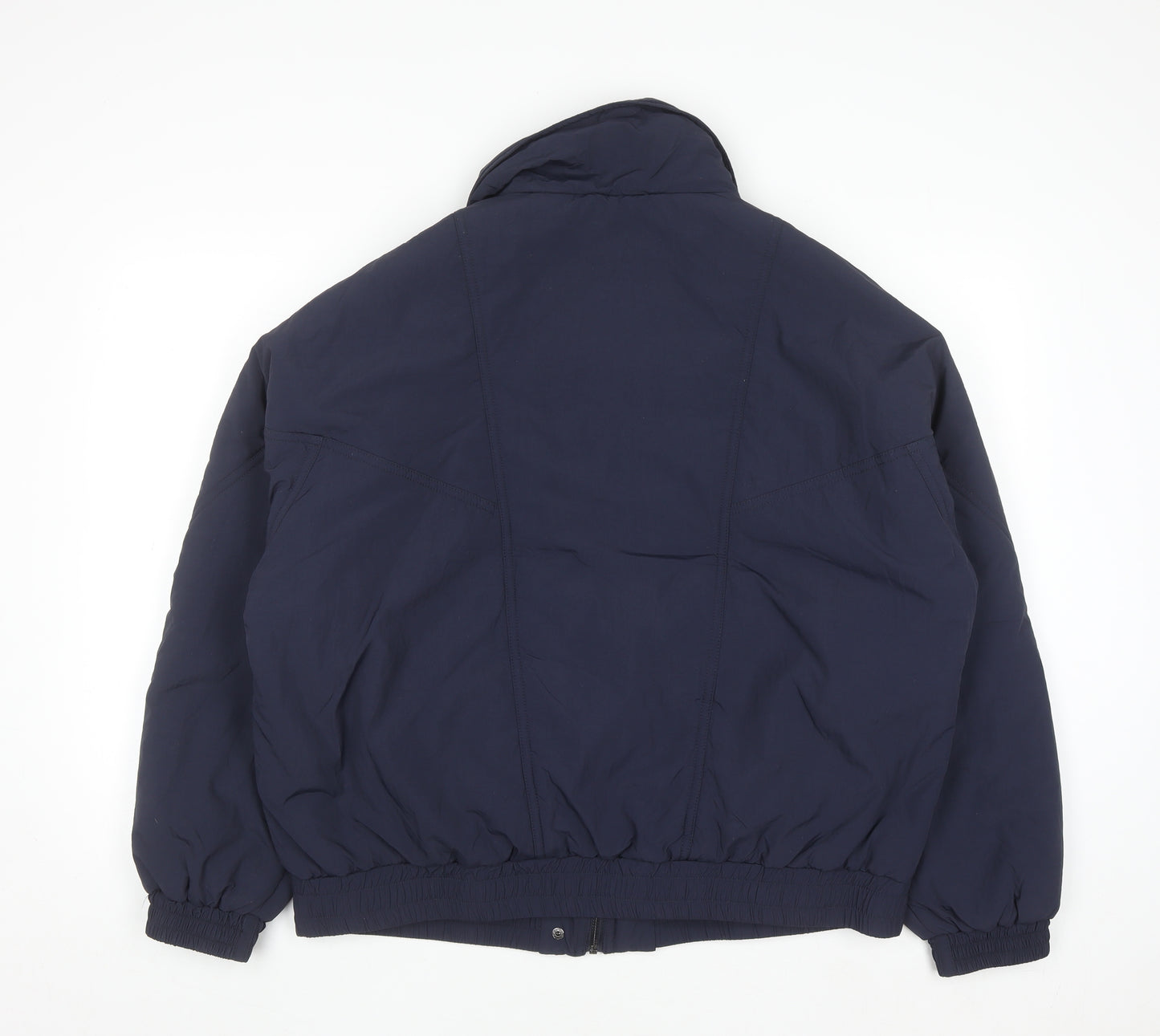 Michelle Keegan Women’s Blue Puffer Jacket Size 18 Lined Zip Winter Coat
