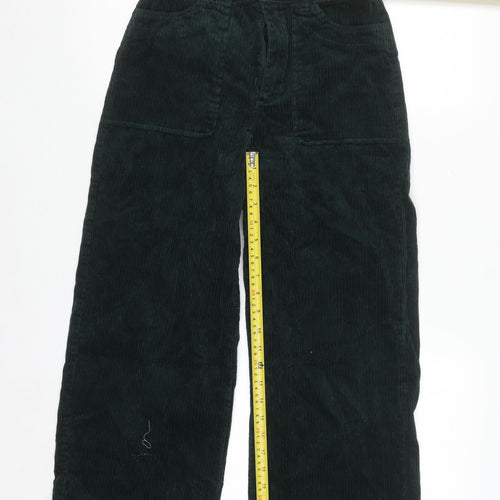 Forever 21 Women’s Green Corduroy Wide-Leg Chino Trousers XS