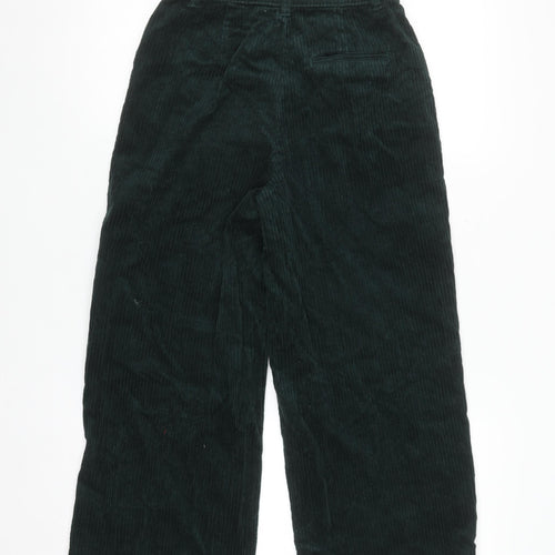 Forever 21 Women’s Green Corduroy Wide-Leg Chino Trousers XS