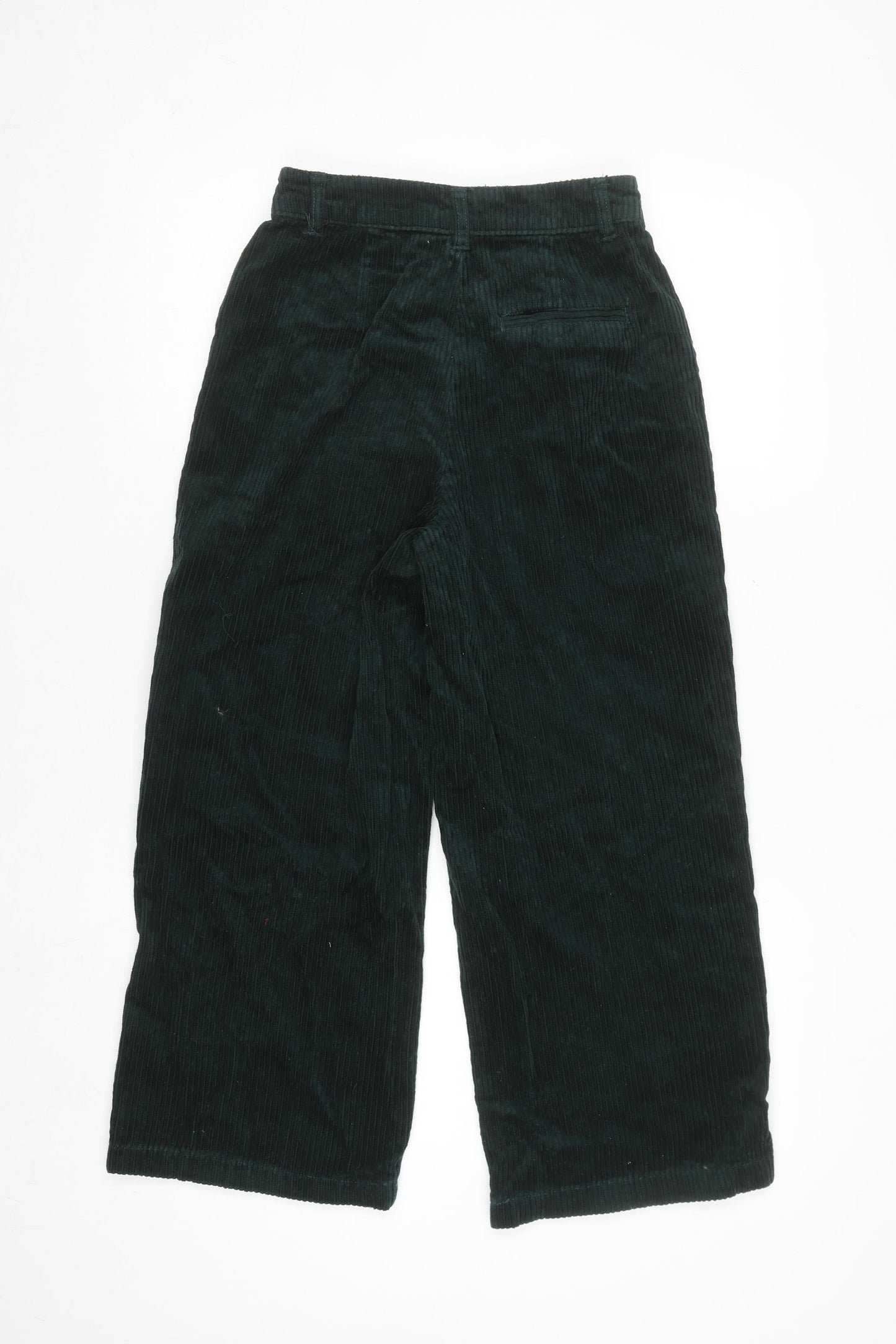 Forever 21 Women’s Green Corduroy Wide-Leg Chino Trousers XS