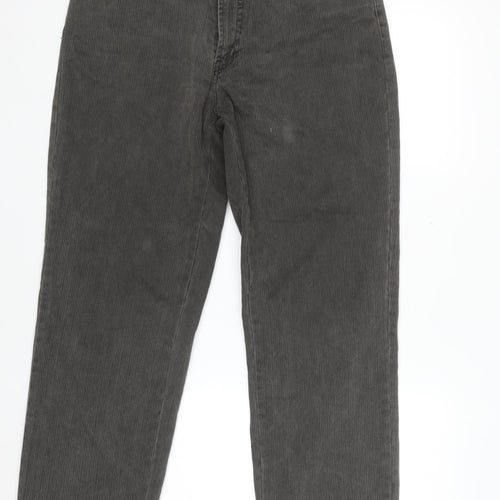 Karl Lagerfeld Men's Grey Corduroy Trousers 34x30 Regular Fit