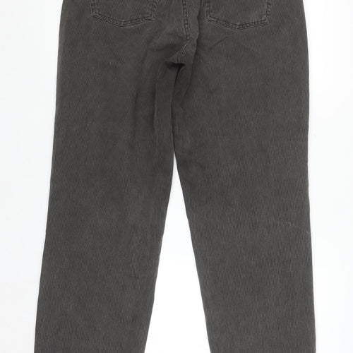 Karl Lagerfeld Men's Grey Corduroy Trousers 34x30 Regular Fit