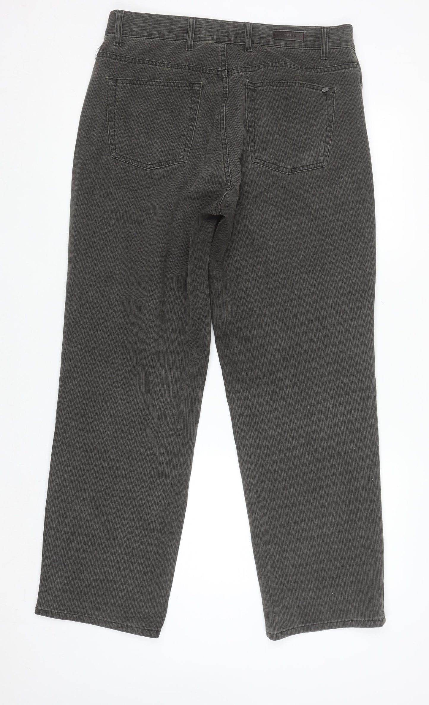 Karl Lagerfeld Men's Grey Corduroy Trousers 34x30 Regular Fit