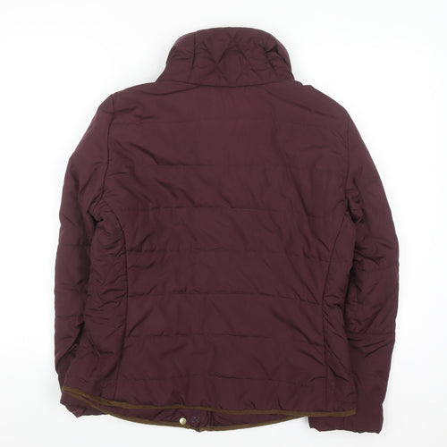 Vero Moda Women's Purple Puffer Jacket L Lightweight Winter Coat