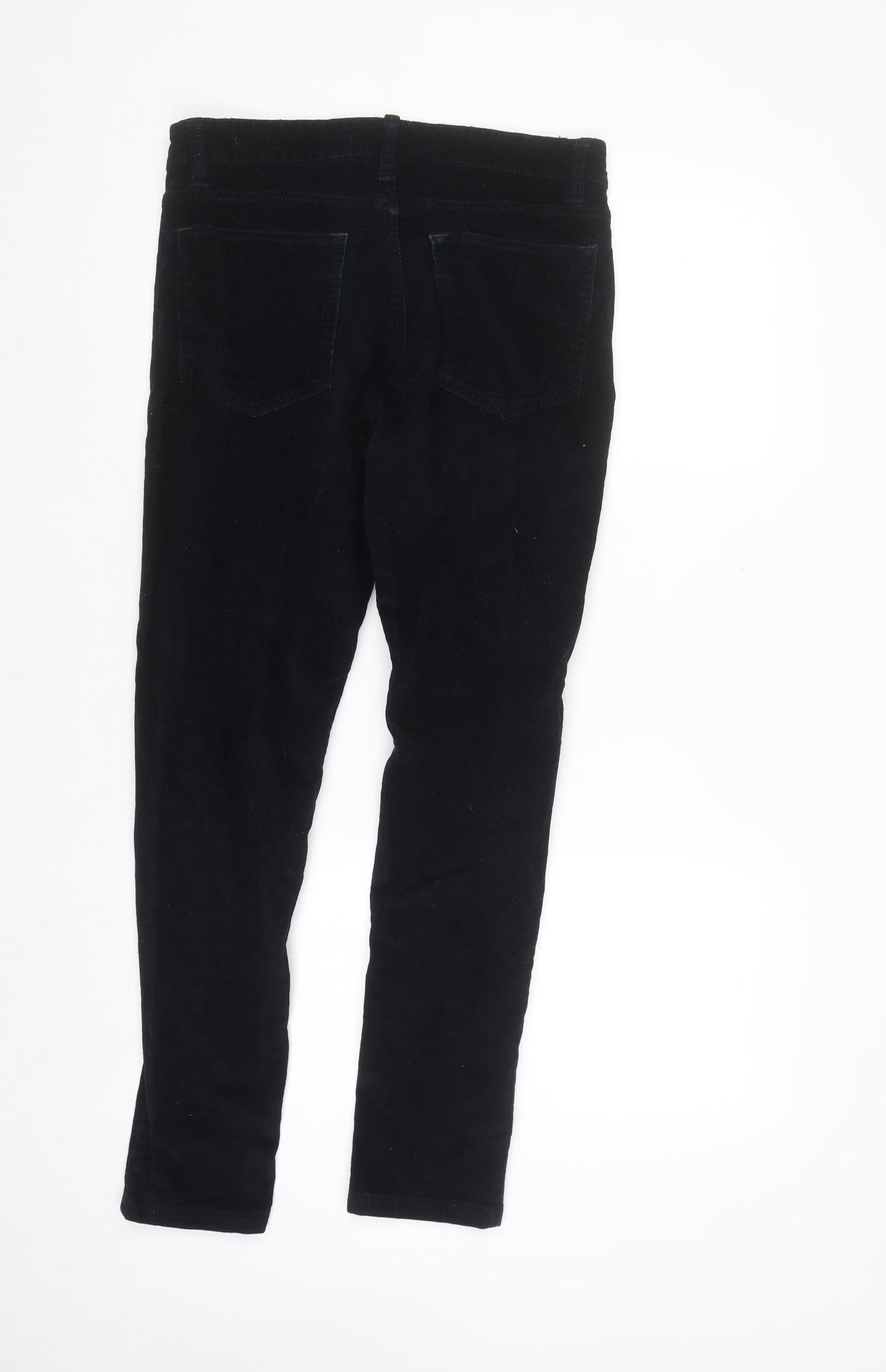 Clayton Women’s Black Corduroy Stretch Slim Trousers Size 16