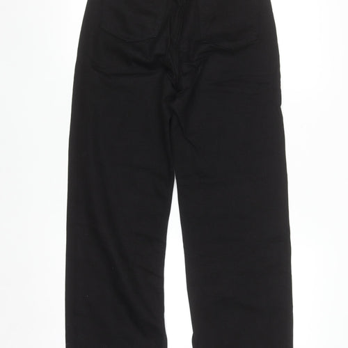 SHEIN Women's Black High Rise Straight Jeans 2XS Cotton Blend