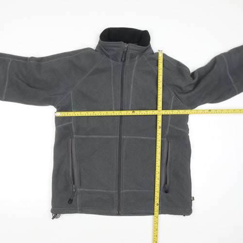 Jeantex Men's Grey Fleece Jacket M Breathable Outdoor Zip Up