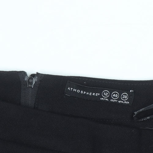 Atmosphere Womens Black Size 12 Pencil Skirt Workwear Stretch