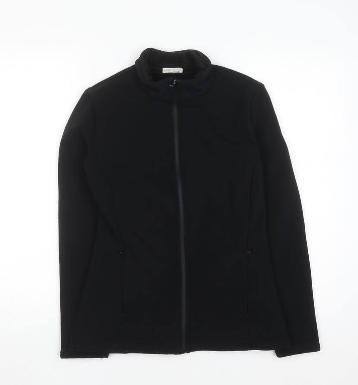 Oysho Unisex Black Full Zip Fleece Sweatshirt L