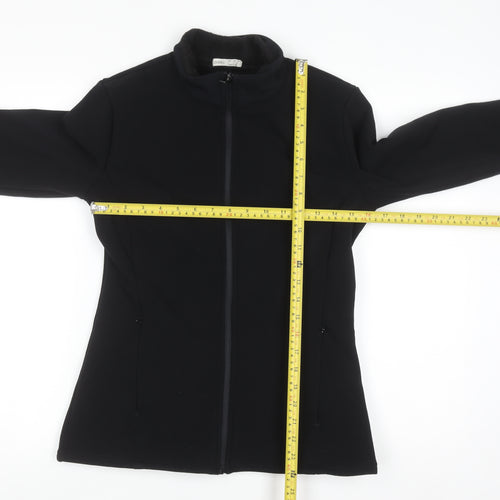 Oysho Unisex Black Full Zip Fleece Sweatshirt L