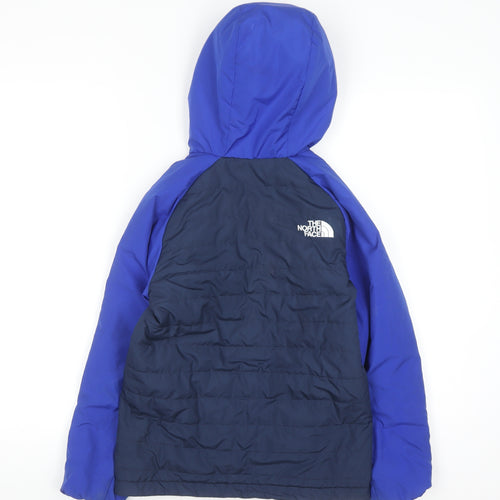 The North Face Boys Blue Hooded Puffer Jacket Size 10 Years