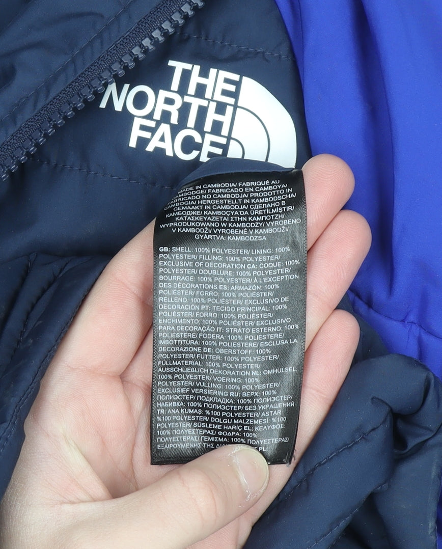The North Face Boys Blue Hooded Puffer Jacket Size 10 Years