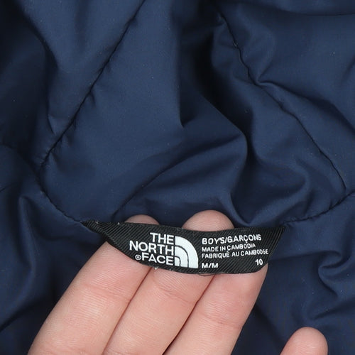 The North Face Boys Blue Hooded Puffer Jacket Size 10 Years