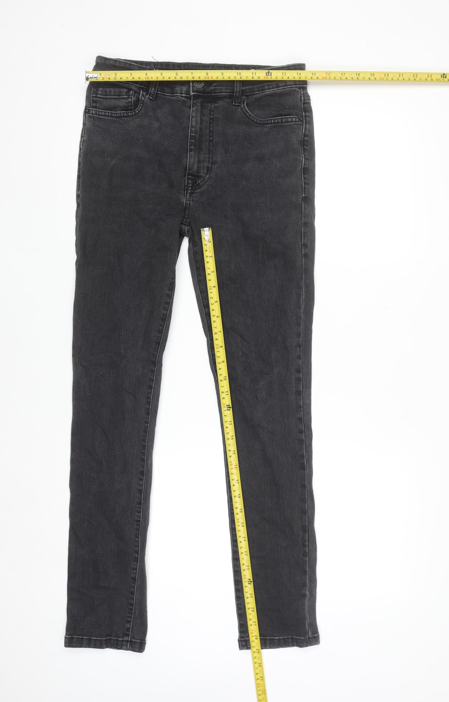 Jack Wills Womens Black Skinny Jeans Size 10 Regular 28R