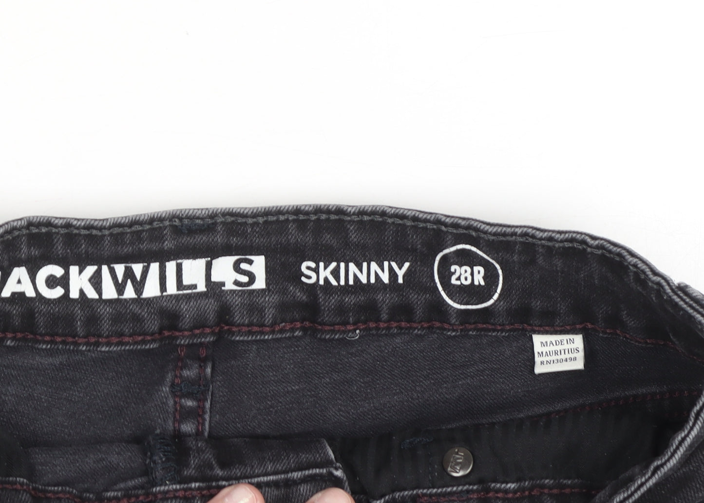 Jack Wills Womens Black Skinny Jeans Size 10 Regular 28R