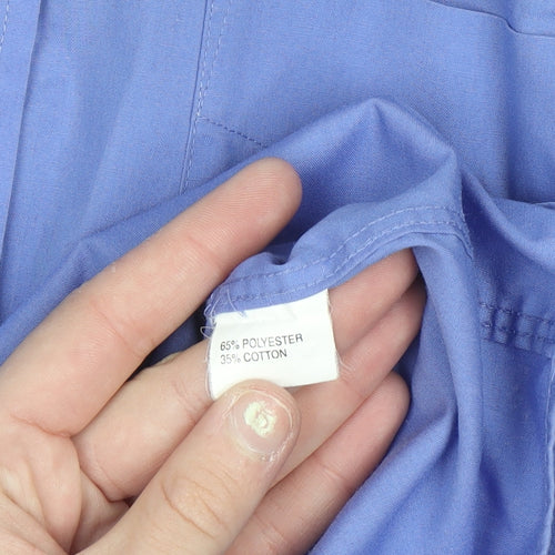 Primark Men’s Blue Long Sleeve Button-Up Shirt Size 16.5 Regular Fit
