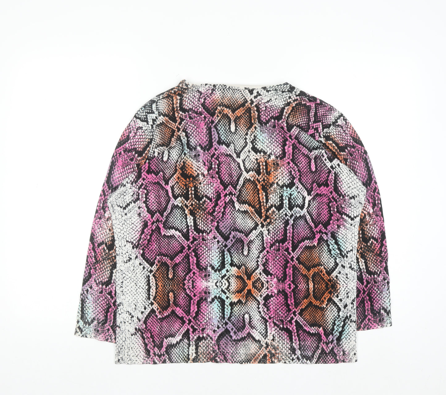 Mudflower Women’s Multicoloured Snake Print L Pullover Jumper