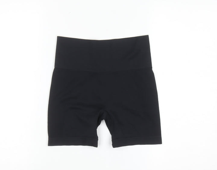 Primark Women's Black XS Biker Workout Shorts Polyester Blend