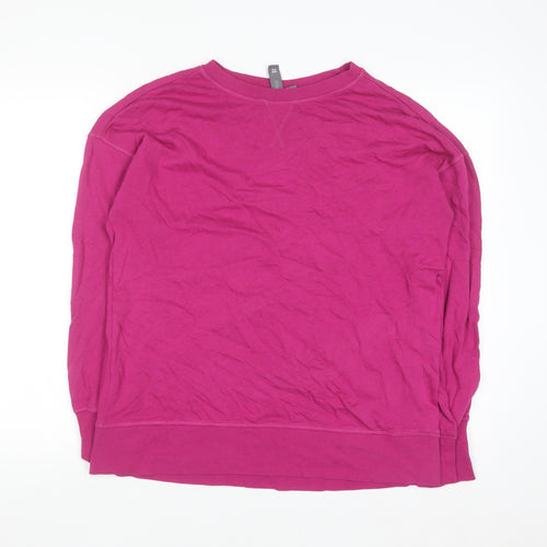 Sweaty Betty Womens Pink XS Pullover Sweatshirt Cotton Modal Blend