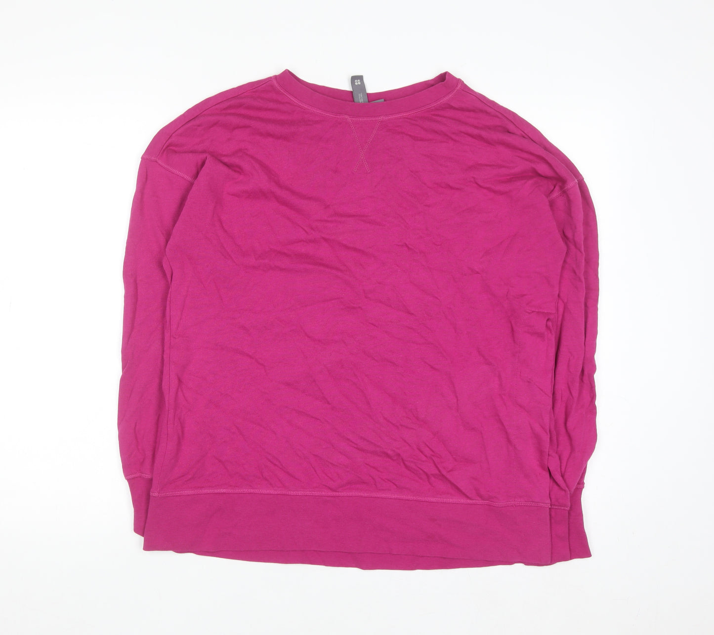 Sweaty Betty Womens Pink XS Pullover Sweatshirt Cotton Modal Blend