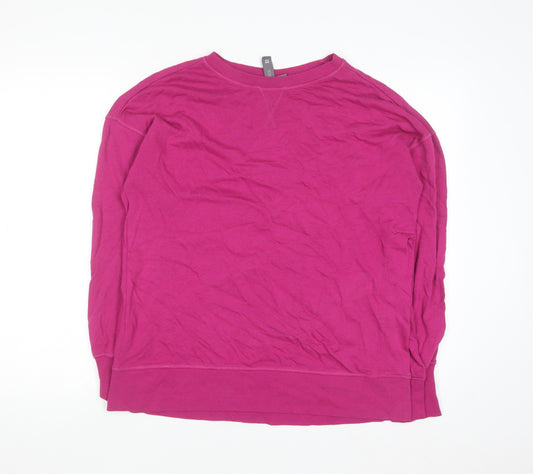 Sweaty Betty Womens Pink XS Pullover Sweatshirt Cotton Modal Blend