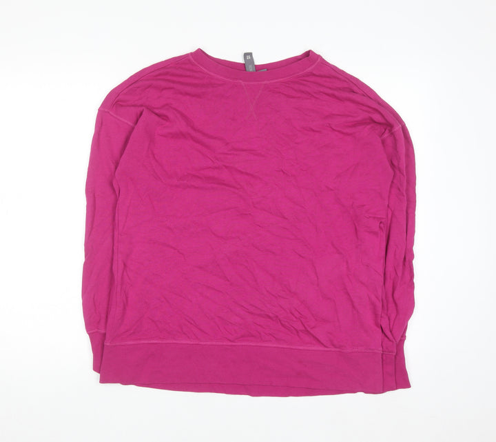 Sweaty Betty Womens Pink XS Pullover Sweatshirt Cotton Modal Blend