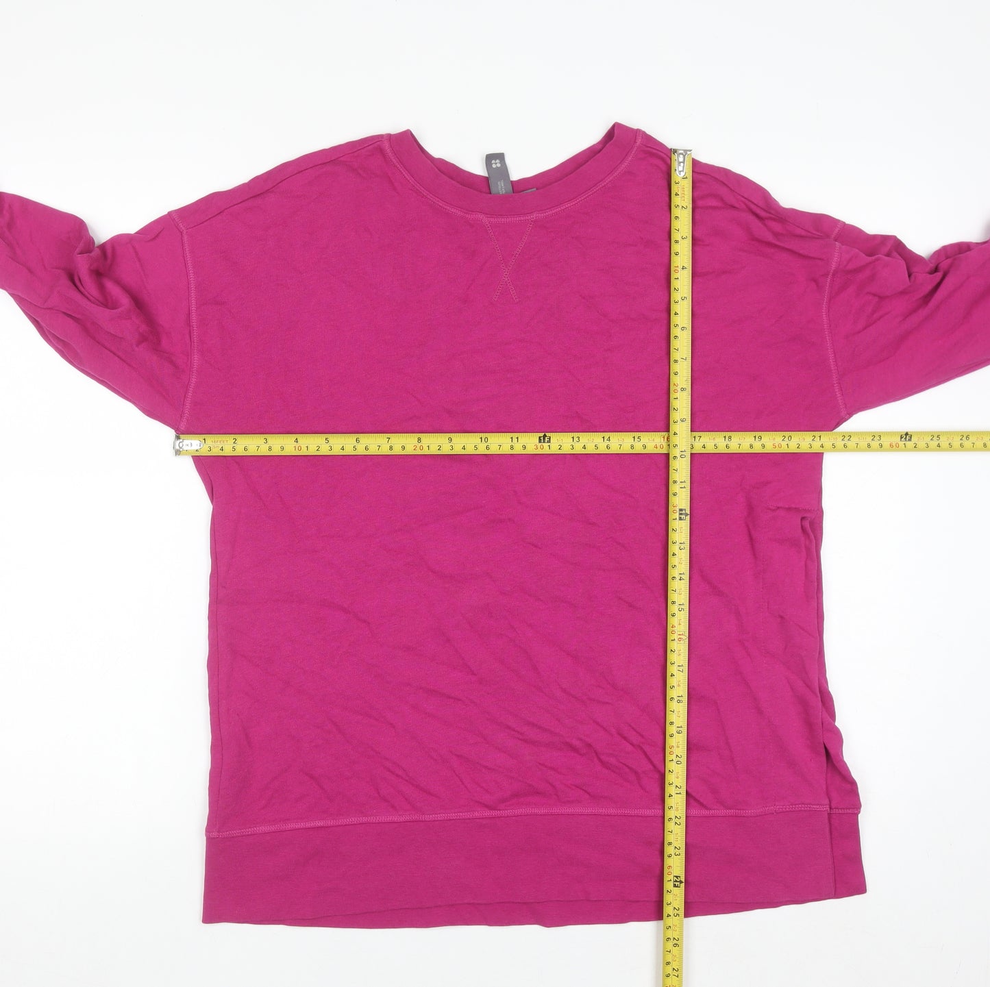 Sweaty Betty Womens Pink XS Pullover Sweatshirt Cotton Modal Blend