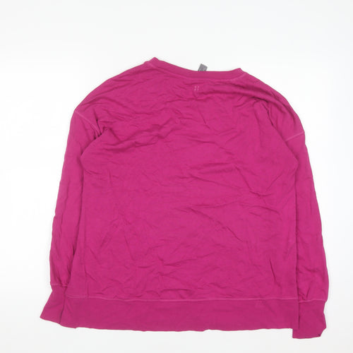 Sweaty Betty Womens Pink XS Pullover Sweatshirt Cotton Modal Blend