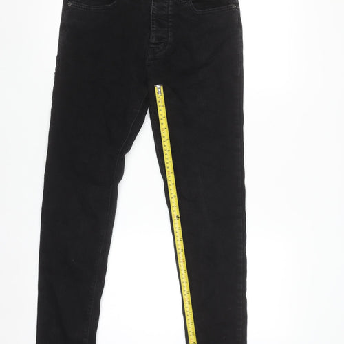 Denim Co Women's Black Skinny Jeans W32 L32 Cotton Stretch