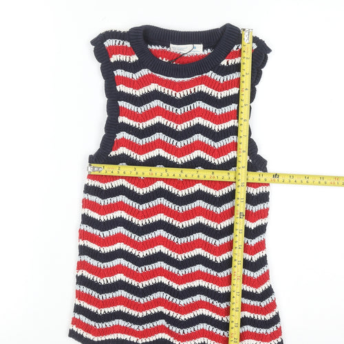 Primark Women Multicoloured Cotton Sleeveless Knit Vest Jumper M