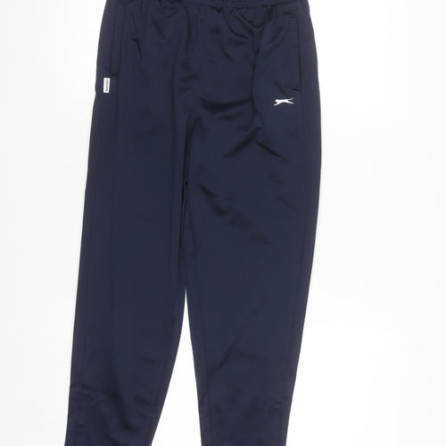 Slazenger Boys Blue 13 Years Track Pants Quick Dry Sports Trousers