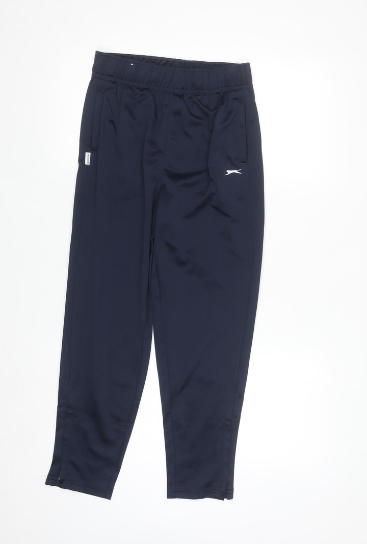 Slazenger Boys Blue 13 Years Track Pants Quick Dry Sports Trousers