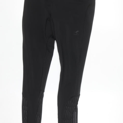 Energetics Womens Black Running Leggings Size 8 Moisture Wicking