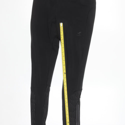 Energetics Womens Black Running Leggings Size 8 Moisture Wicking