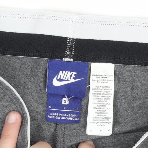 Nike Womens Grey Leggings S Ankle Length Cotton Blend Activewear