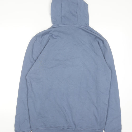 Ellesse Men's Blue Pullover Hoodie Size M Cotton Logo Sportswear