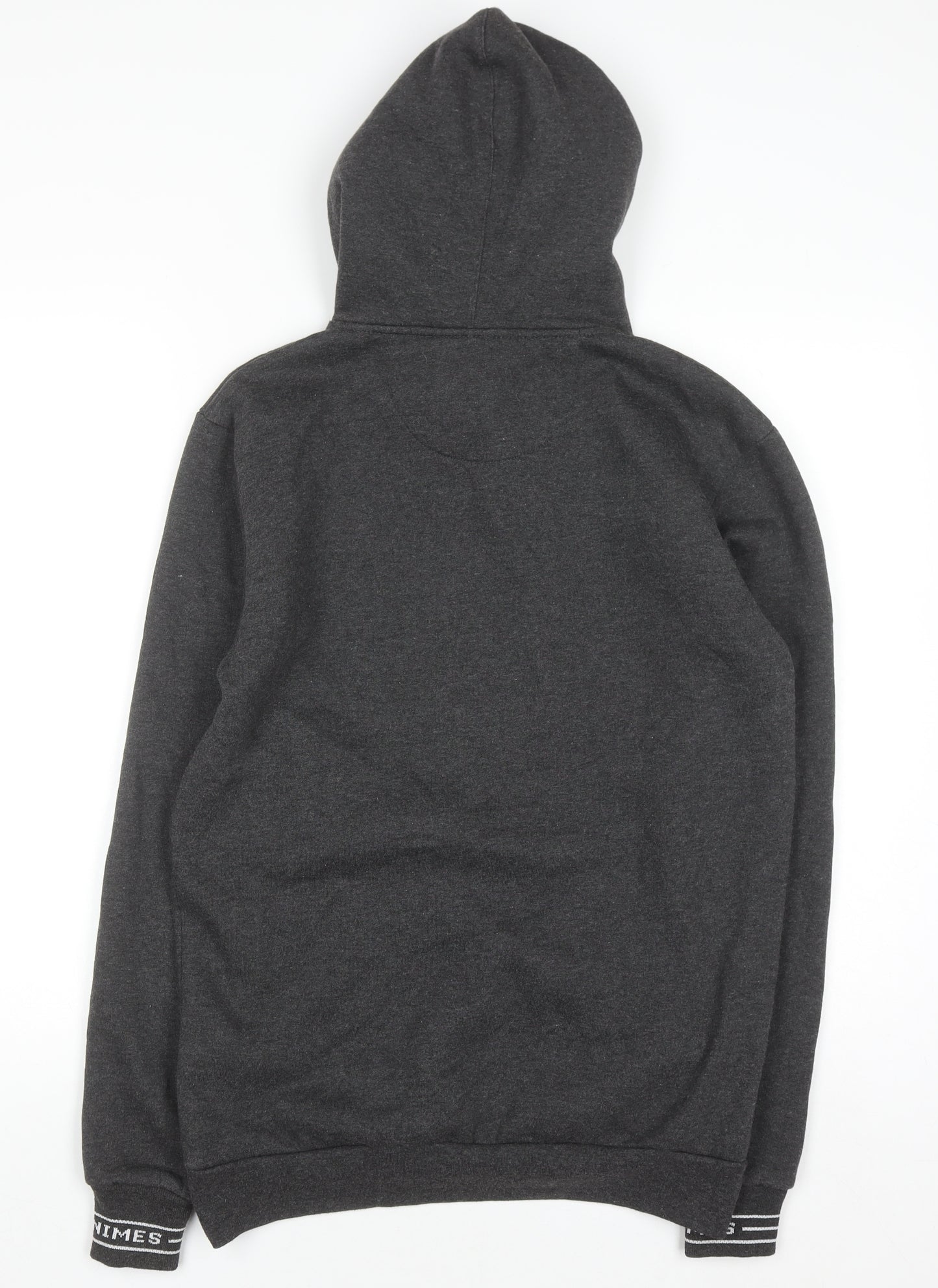 Nimes Mens Grey Pullover Hoodie S Regular Fit Fleece Sweatshirt