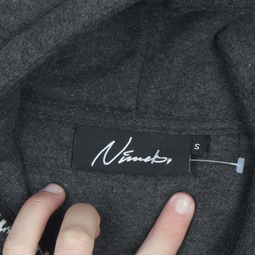 Nimes Mens Grey Pullover Hoodie S Regular Fit Fleece Sweatshirt