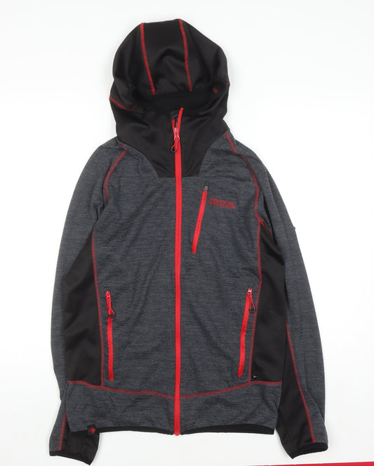 Regatta Men Grey Full Zip Hoodie M Outdoor Fleece Jacket