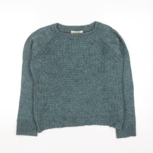 Silvia Novelli Womens Green Wool Alpaca Blend Knit Jumper S