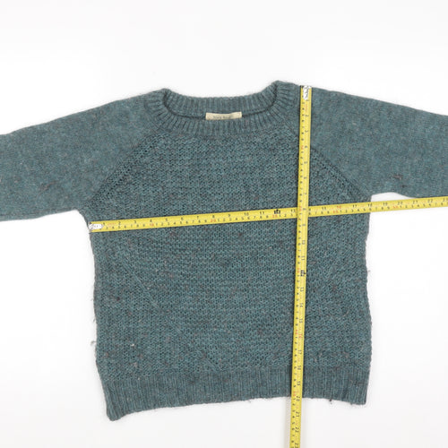 Silvia Novelli Womens Green Wool Alpaca Blend Knit Jumper S