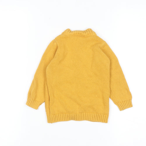 So Cute Unisex Baby Yellow Knit Cotton Button Cardigan 12-18 Months
