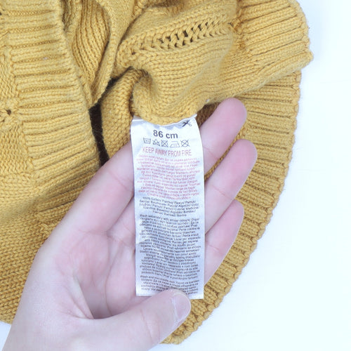 So Cute Unisex Baby Yellow Knit Cotton Button Cardigan 12-18 Months
