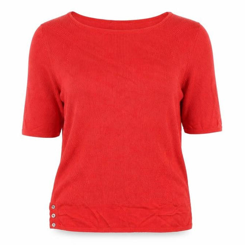 Marks and Spencer Per Una Red Knit Women's Scoop Neck Jumper Size 14