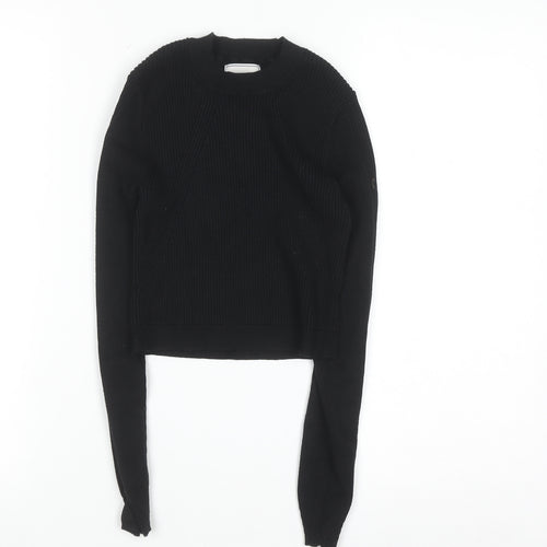 Jack Wills Womens Black 2XS Crew Neck Knit Pullover Jumper