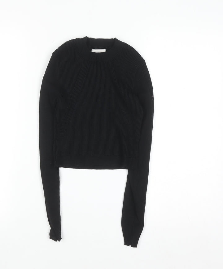 Jack Wills Womens Black 2XS Crew Neck Knit Pullover Jumper