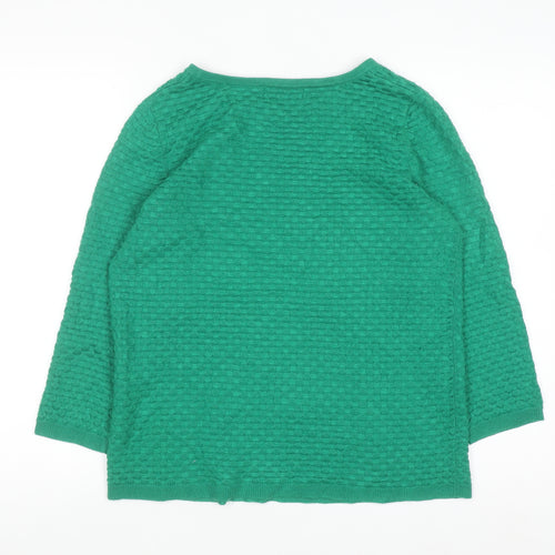 Marks and Spencer Per Una Women’s Green Size 10 Knit Pullover Jumper